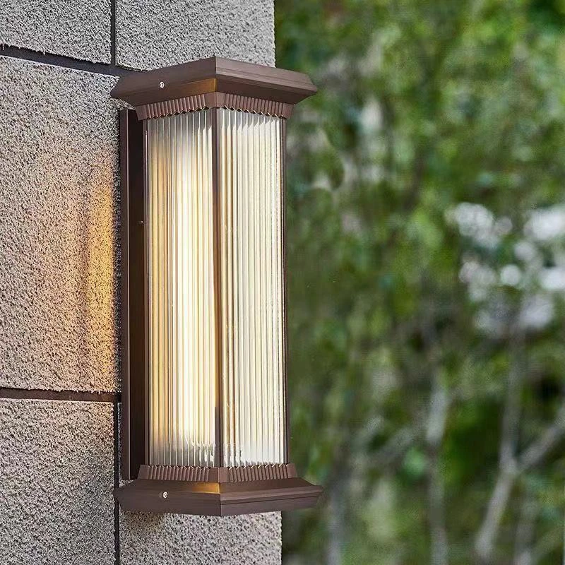 太阳能平盖长虹户外壁灯新中式别墅庭院走廊阳台墙灯院灯室外