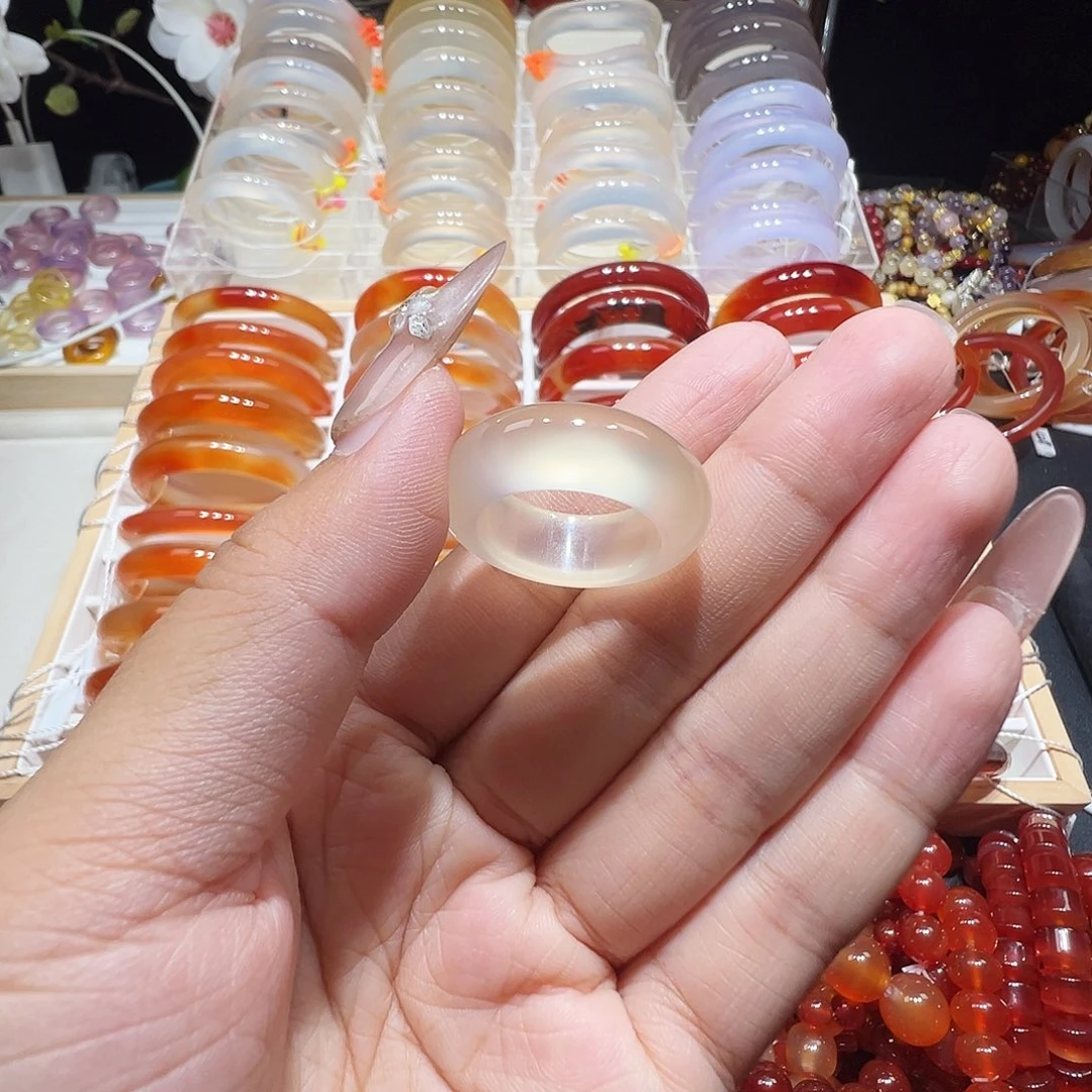 玛瑙/玉髓戒圈未镶嵌