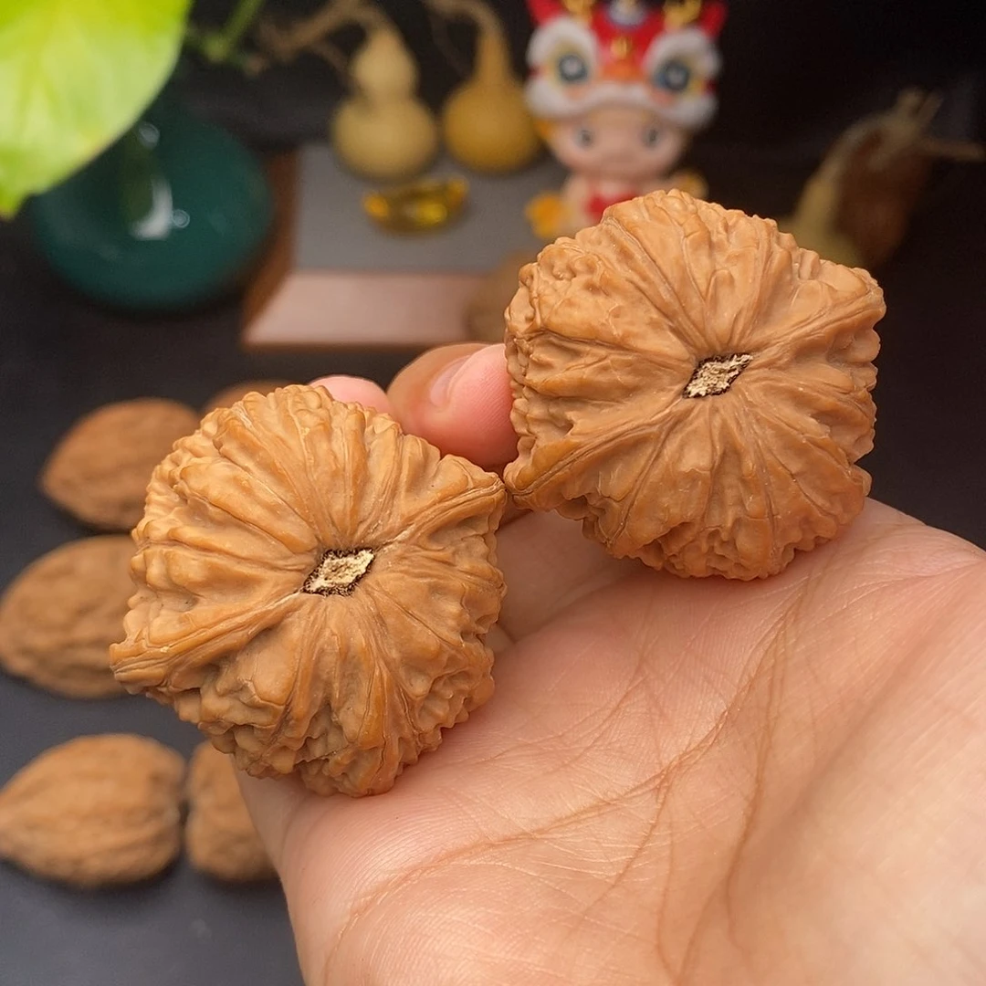 把件文玩核桃上**福四喜