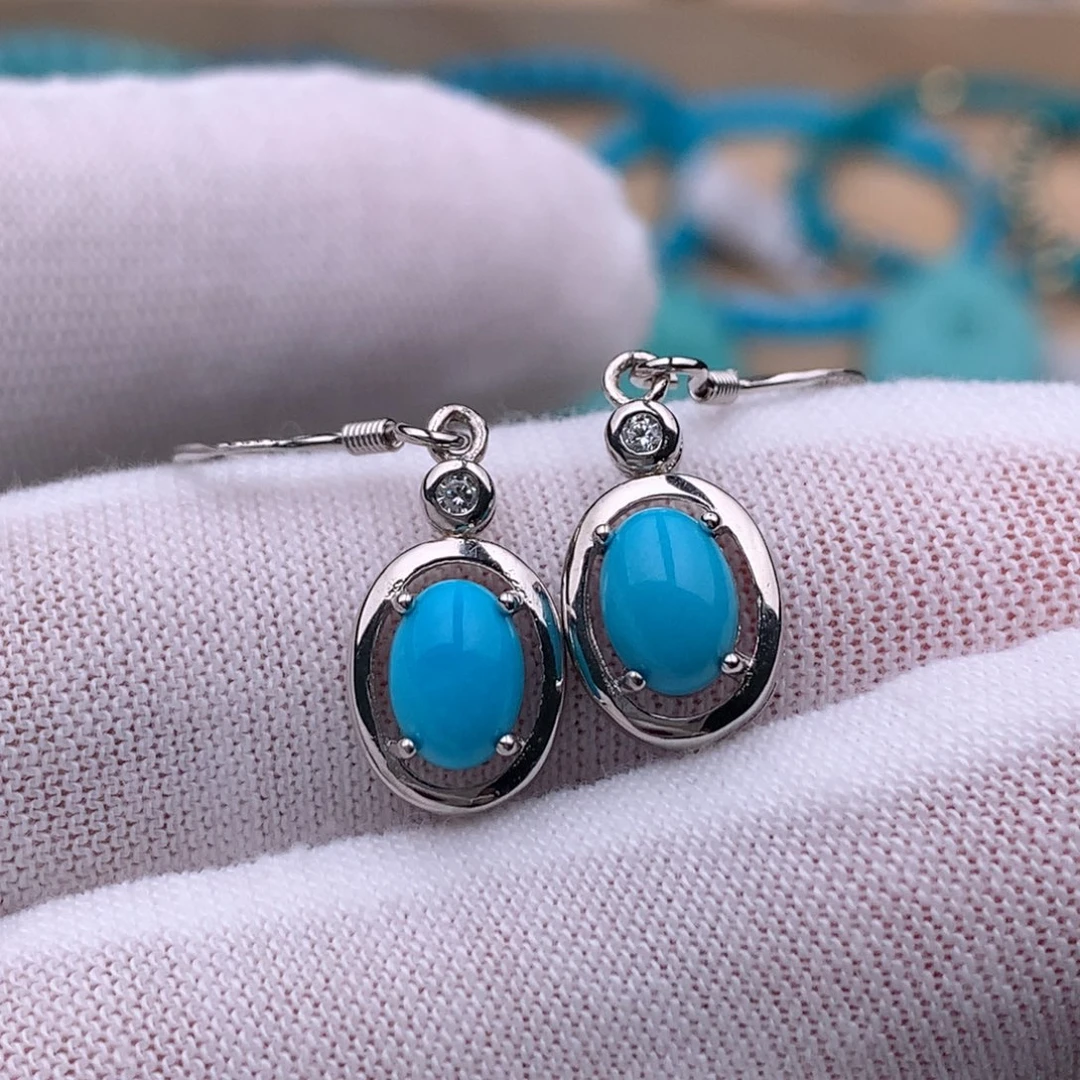 绿松石银S925镶嵌珠宝奇石