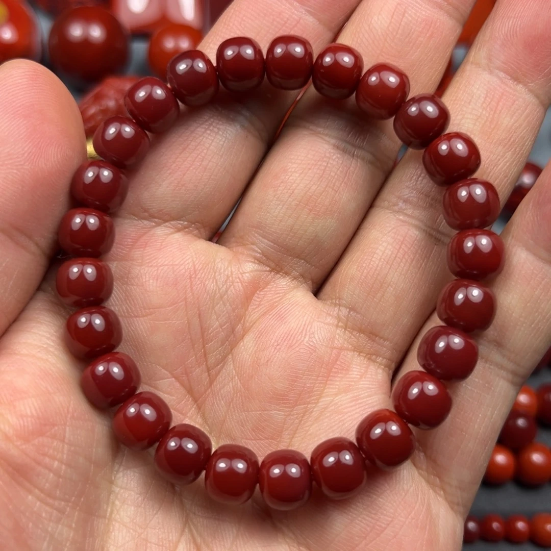 南红玛瑙未镶嵌珠宝奇石尺寸8.5/7.5牛血红