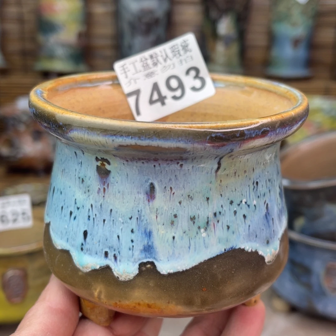 手工花盆默认瑕疵完美者勿拍