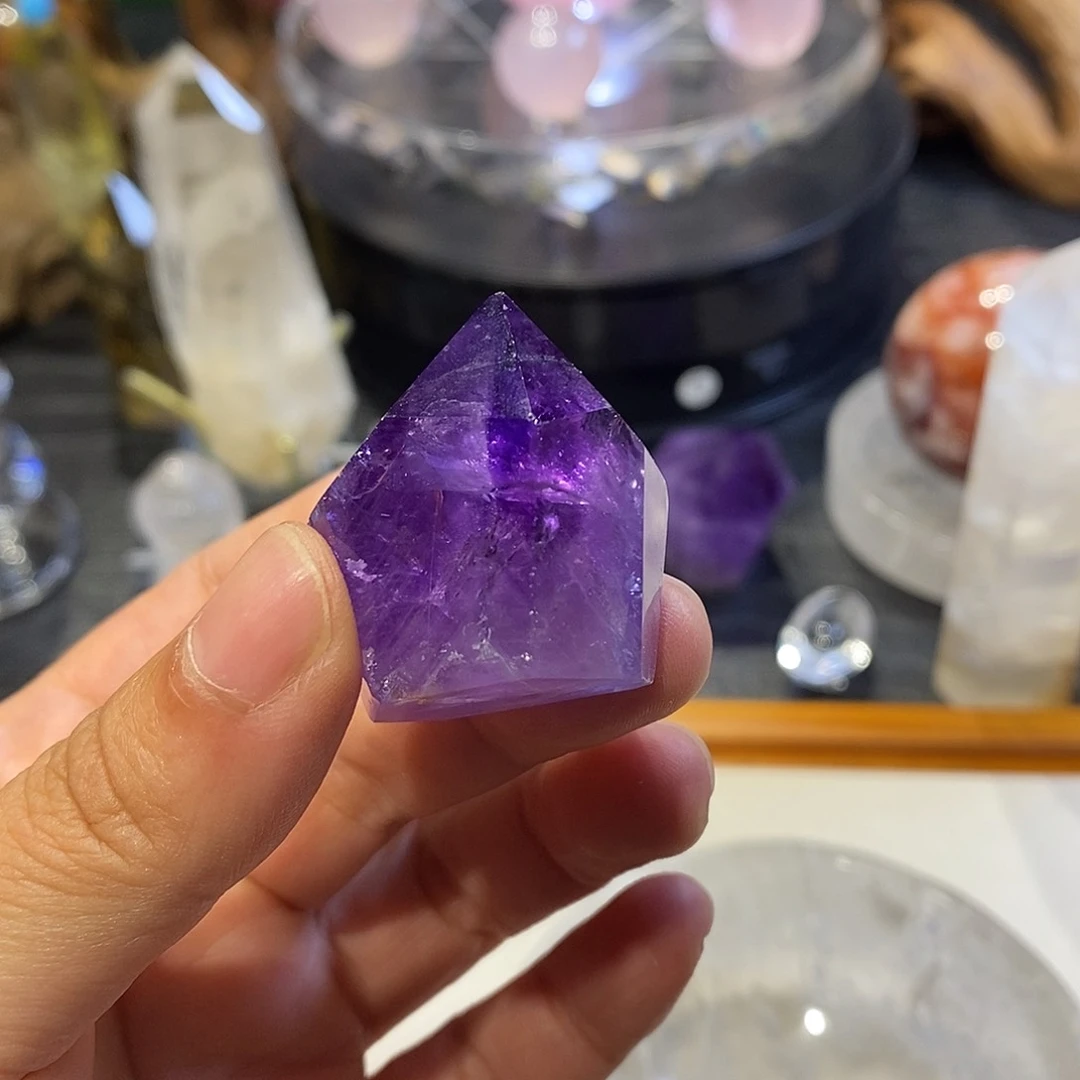 未镶嵌眼镜紫晶紫水晶