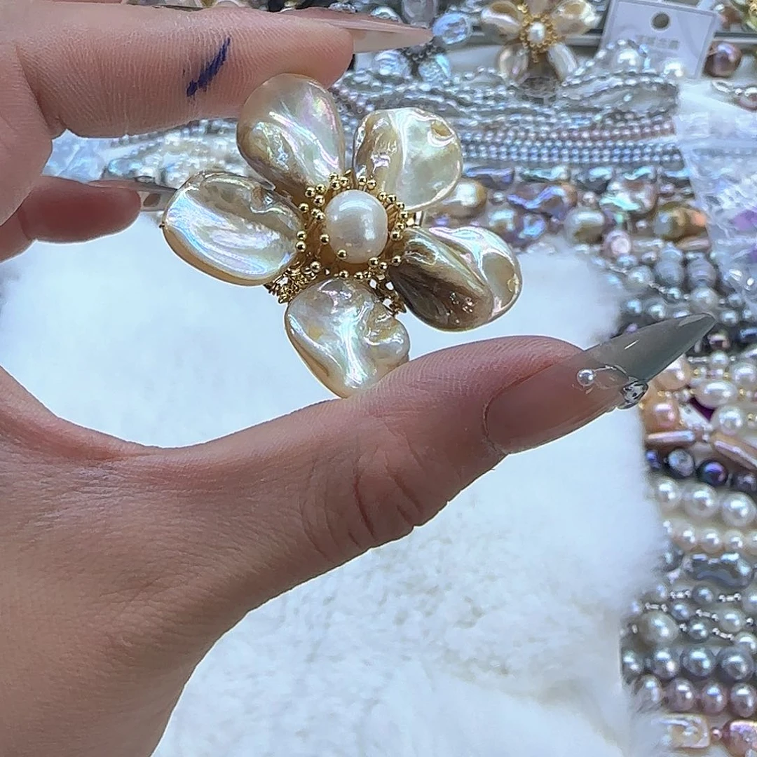 银S925镶嵌项链定制多样性发货发其一61淡水珍珠