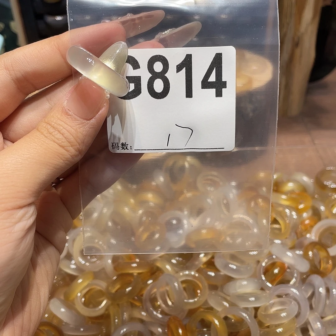 玛瑙/玉髓未镶嵌戒指814