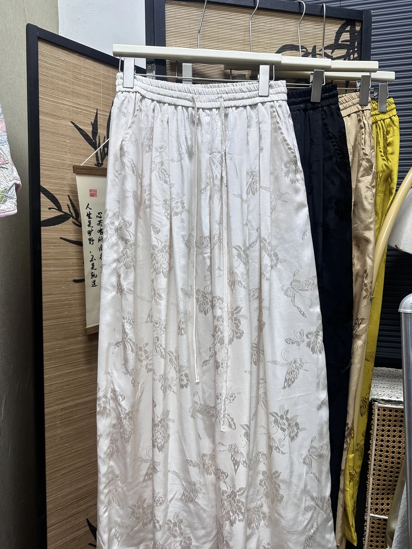 【婉转悠长】新中式新款时尚精致休闲阔腿裤