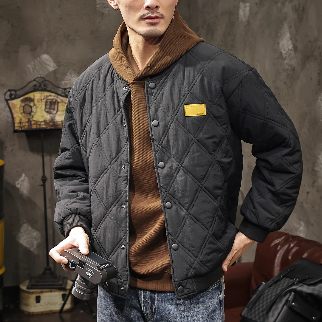 MR.MUDI/穆迪先生棒球领棉衣男士冬季棉袄夹克美式2025新款加厚