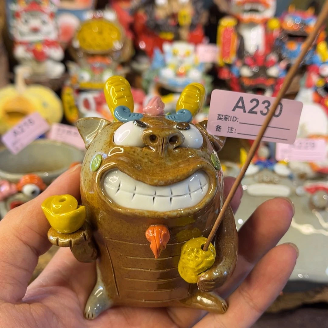 泥塑纯手工茶宠摆件