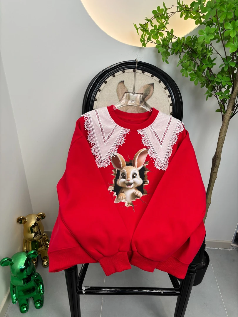 2025年春季新款卫衣女款圆领重磅套头假两件大翻领休闲百搭时尚