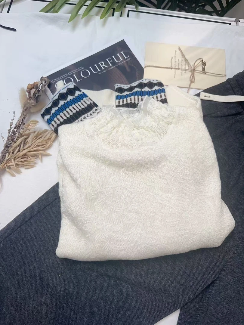 【白月光】民族风2025百搭针织衫套头百搭时尚A782