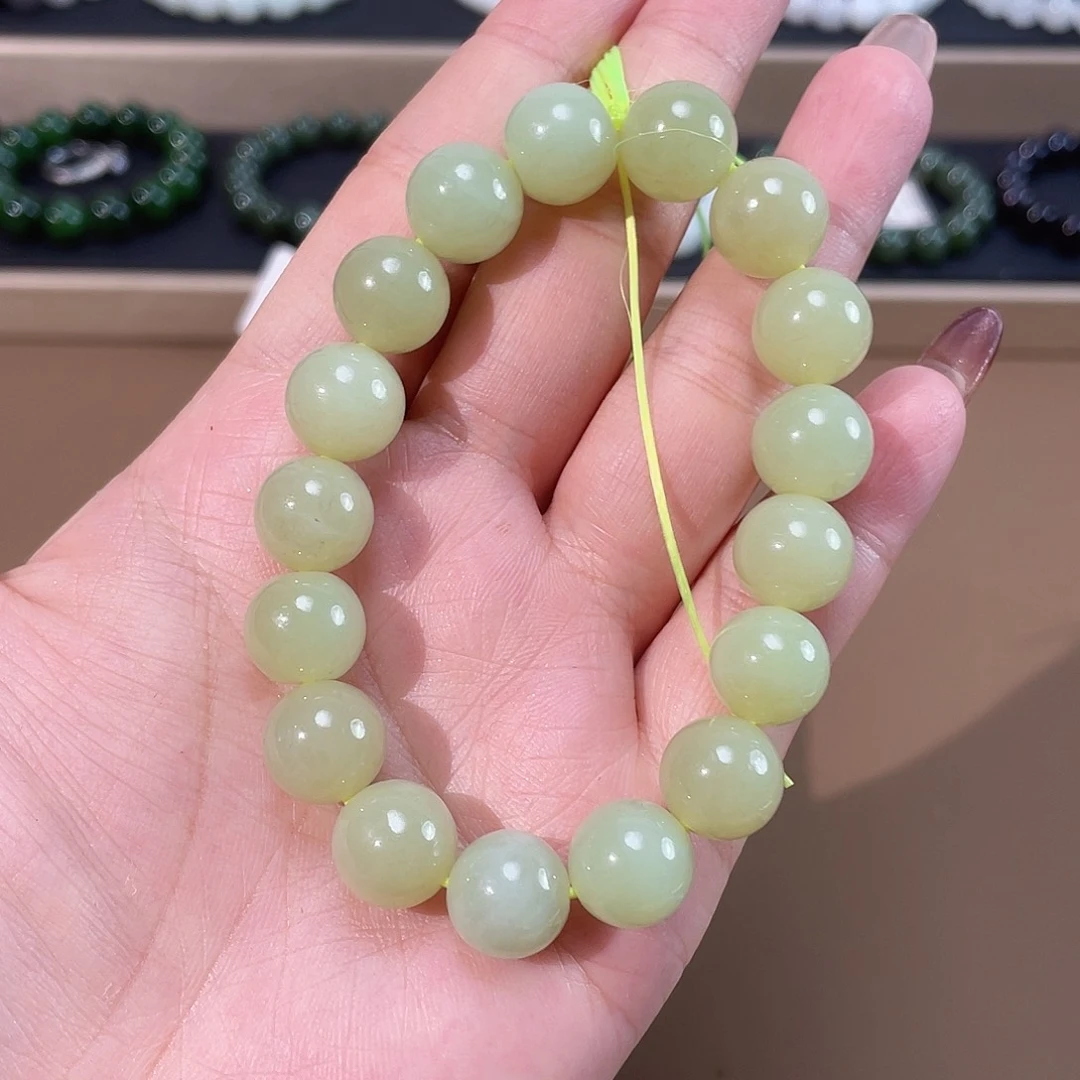 和田玉手链未镶嵌12