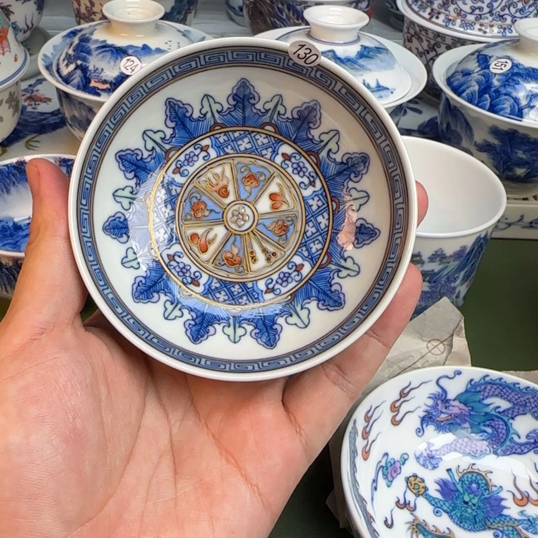 130 彦祖纯手工手绘茶具
