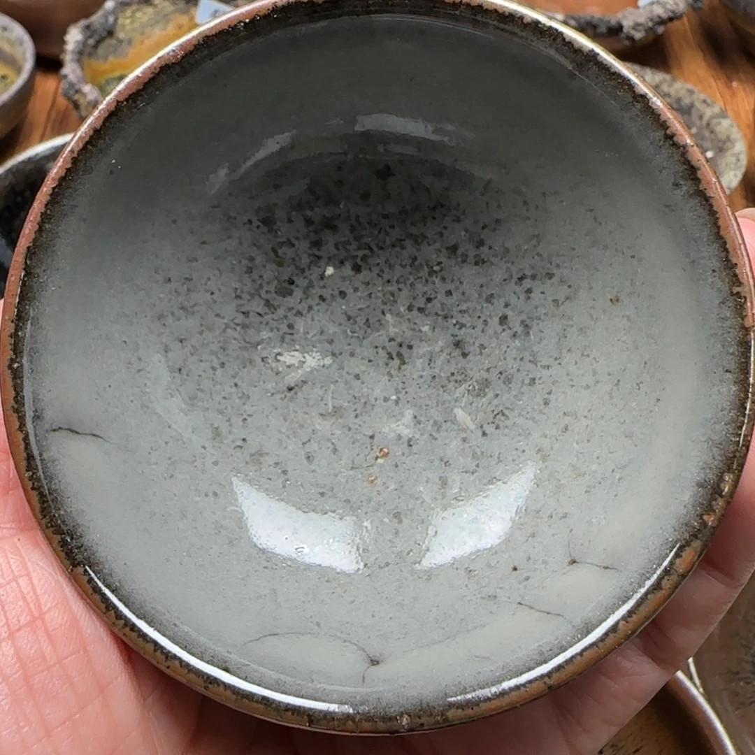 柴烧建盏茶盏茶杯75