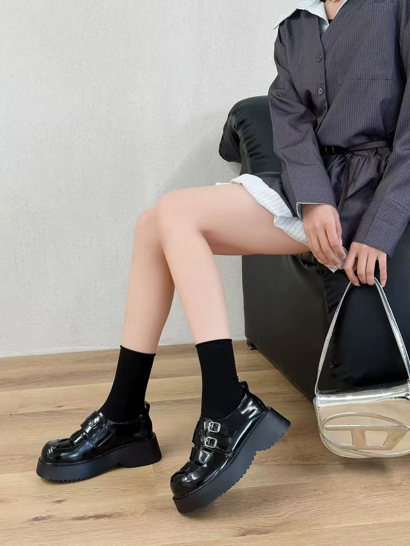 SUSU【猪笼鞋】百搭夏季厚底编织凉鞋复古时尚猪笼鞋 2585-87 四右9