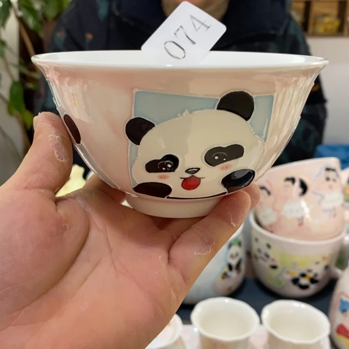 杯景德镇釉下彩手绘