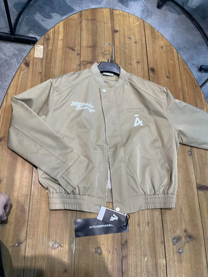 28434-春秋舒适夹克外套翻领浅色