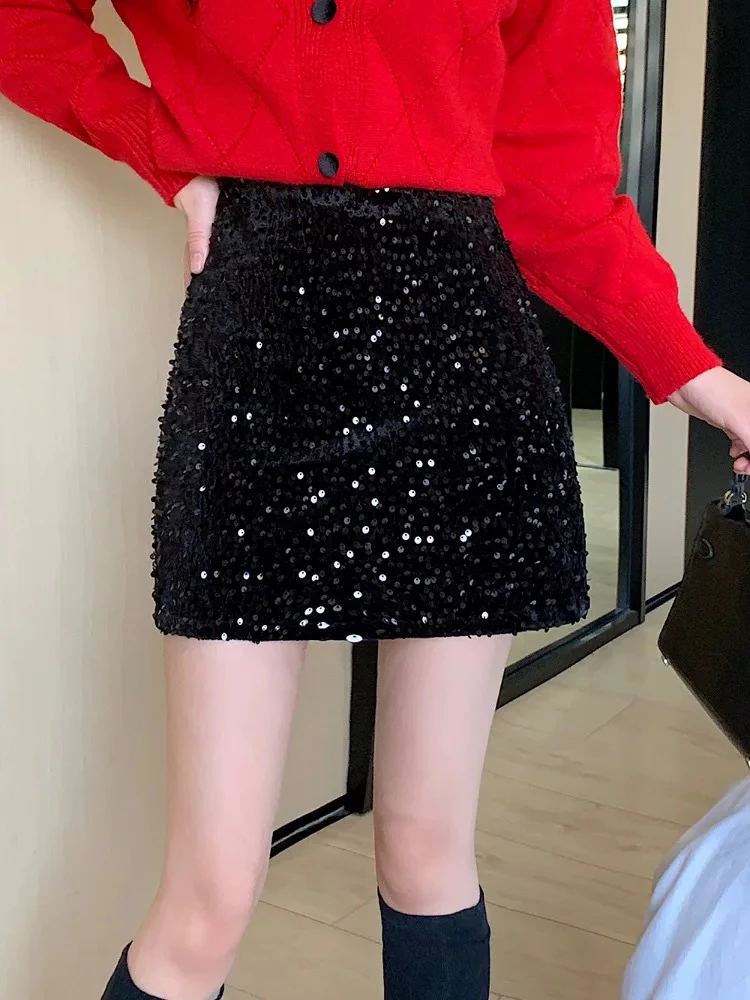 漂亮冬款超美亮片裙