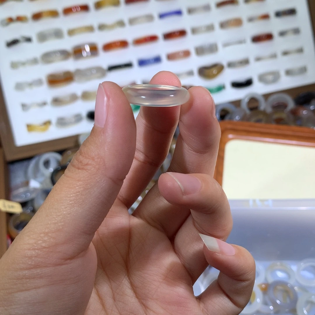 玛瑙/玉髓戒指未镶嵌?15不退换