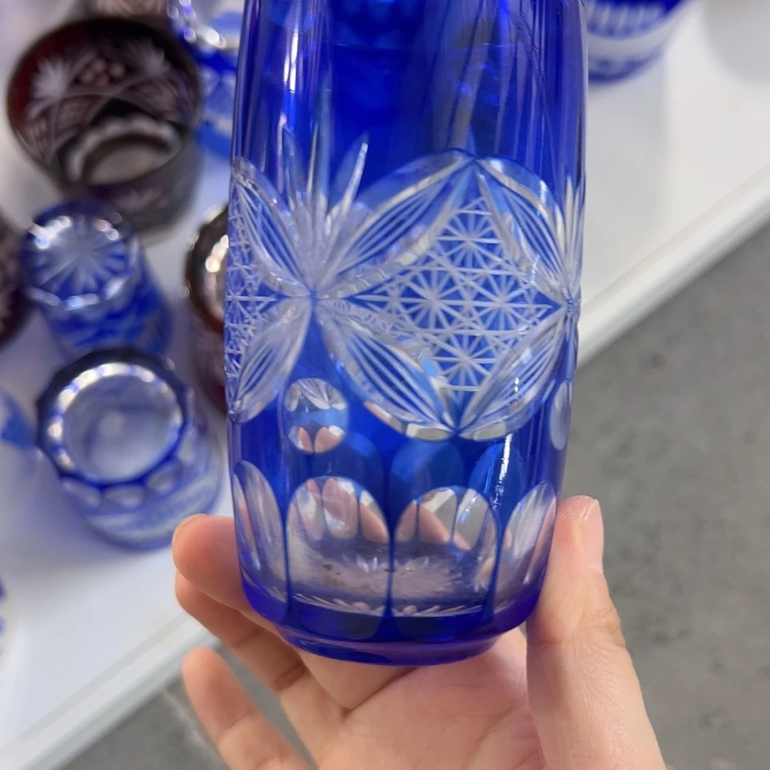 水晶玻璃高脚款微瑕一个