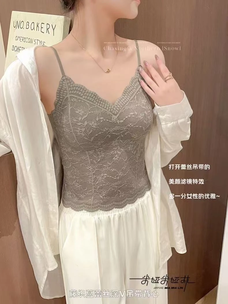 28031#米娅琳蕾丝深V美背 超美