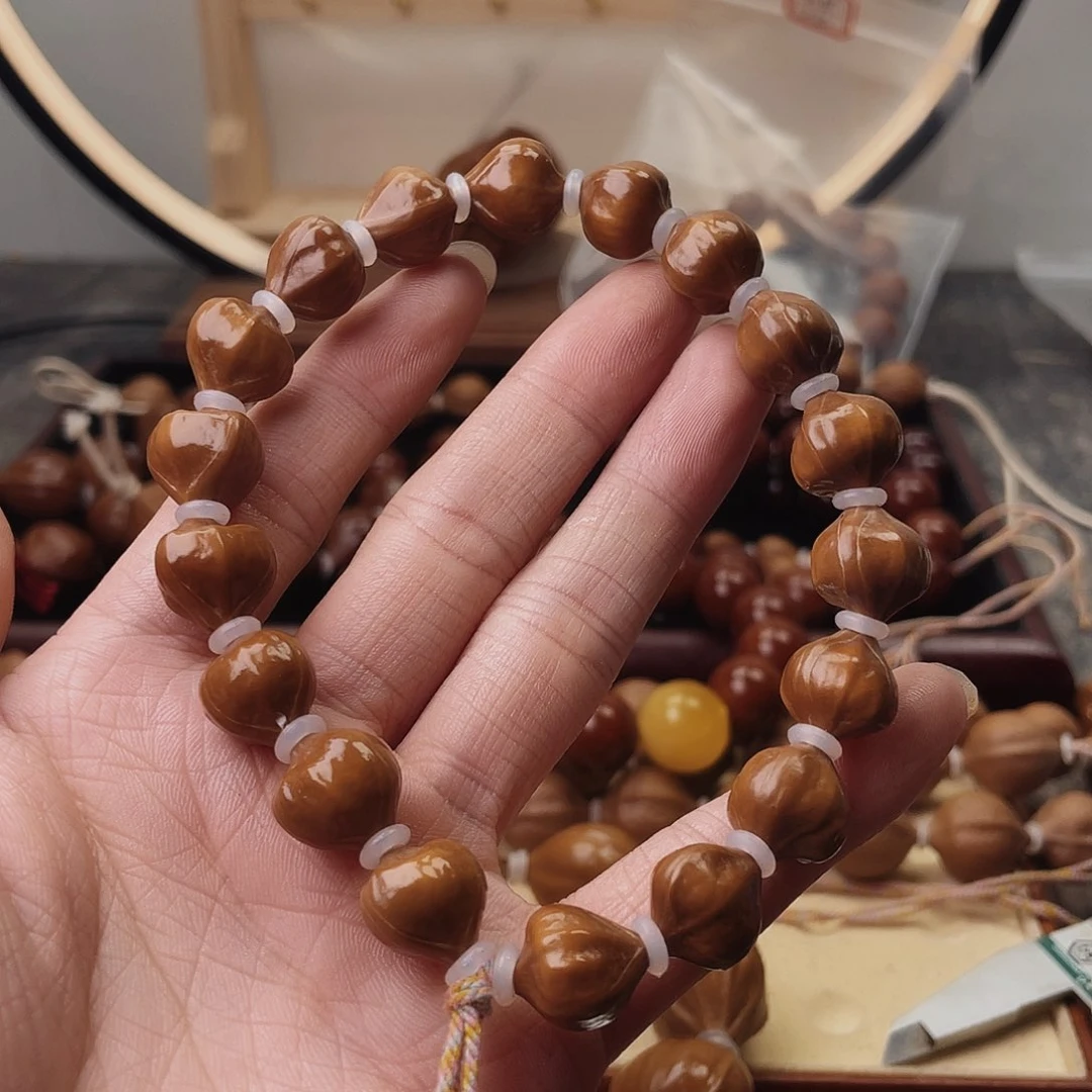 橄榄核手串/手链13尺寸百年老树铁核手持18颗籽