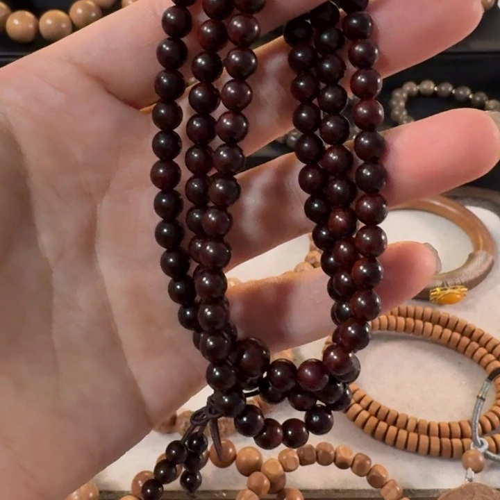 檀香木手串/手链小叶紫檀06×108福利