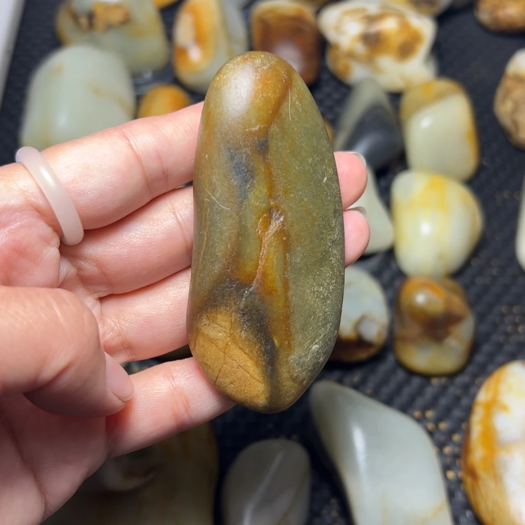 和田玉未镶嵌挂件36