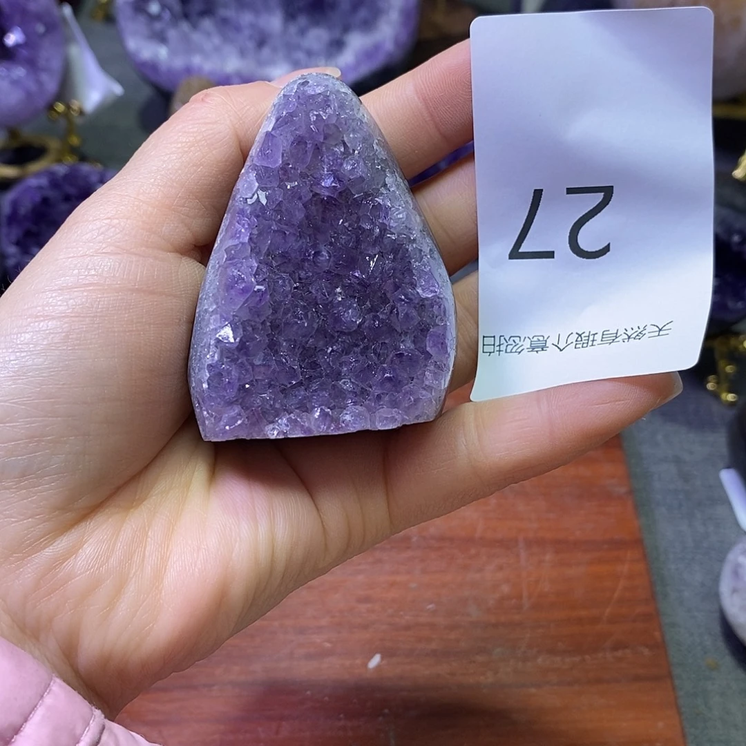 珠宝半成品未镶嵌紫晶