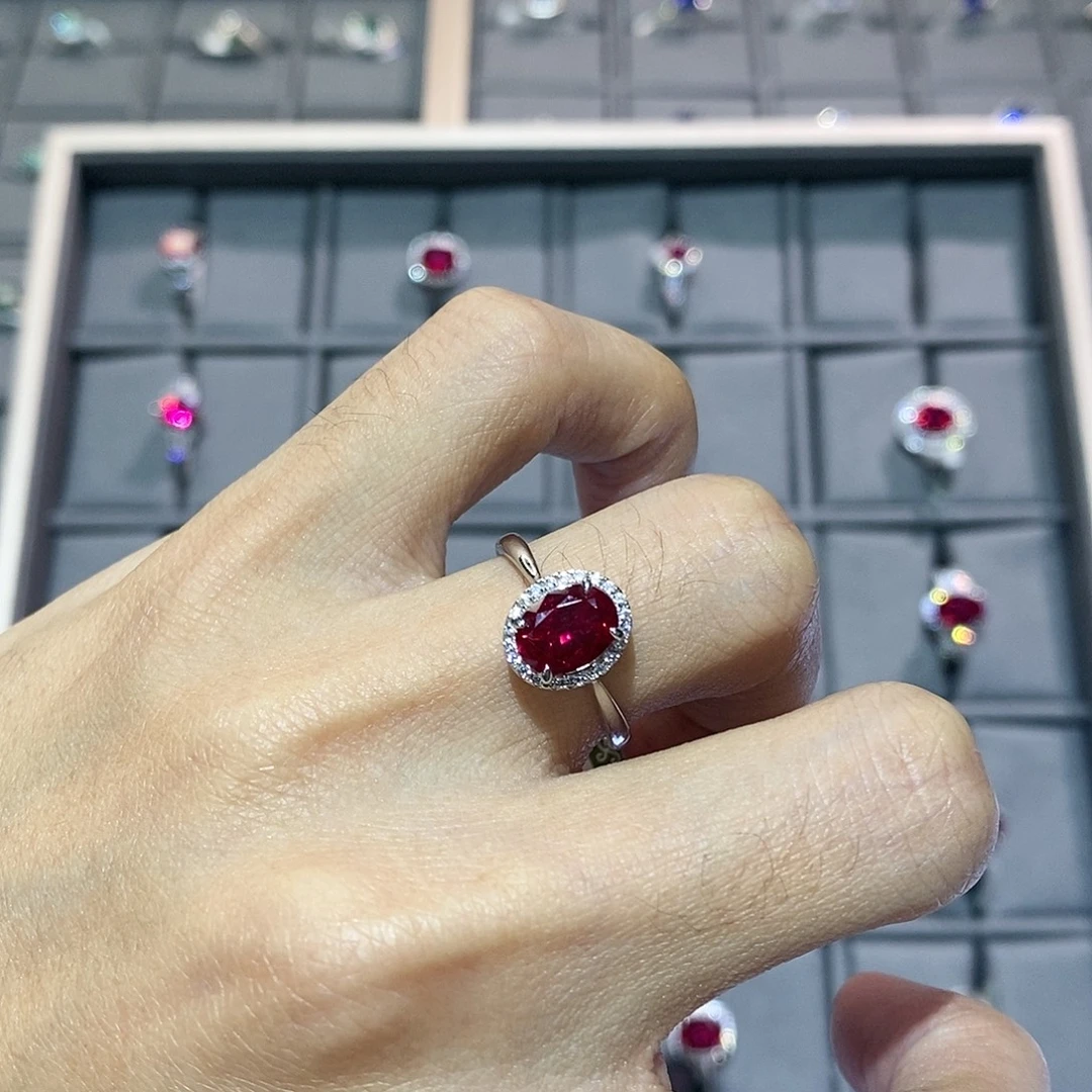 925银培育彩宝首饰