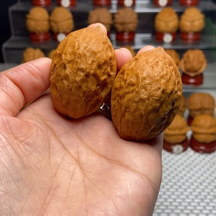 把件文玩核桃4金手指