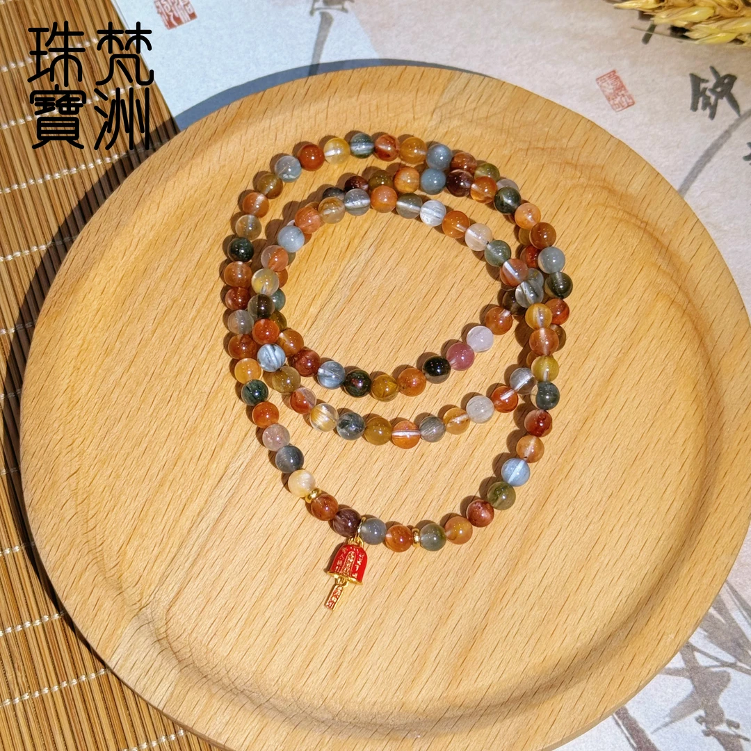 【梵洲】手工定制 彩兔毛 水晶手串 FZD3654-K 多样性发一