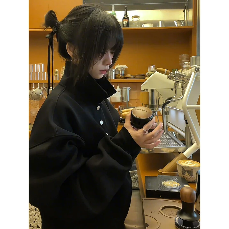 LIGGICC 25SS 基础优质太空棉Polo卫衣 翻领Boxy版型亲肤空气层