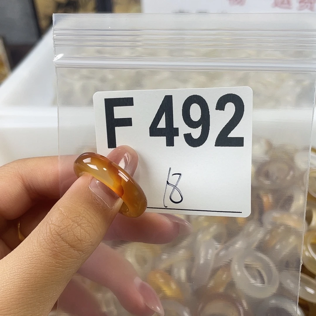 玛瑙/玉髓戒指合金492