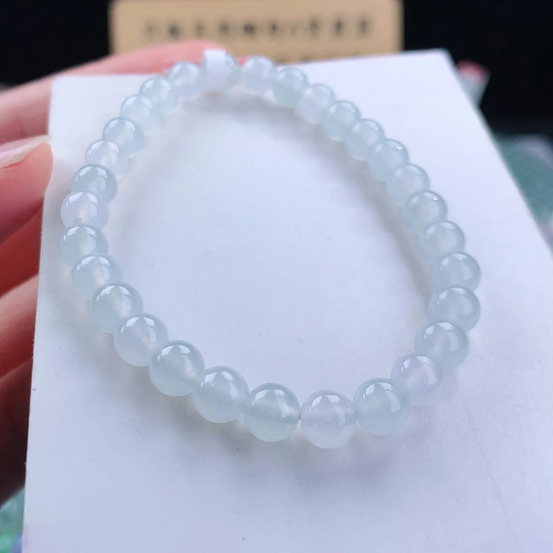 未镶嵌手链翡翠卡6mm
