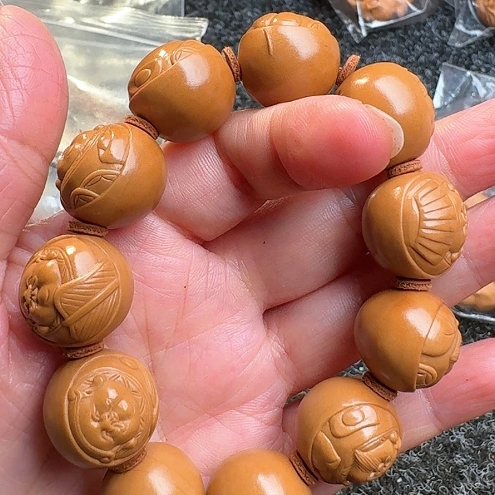 橄榄核吊坠橄榄正圆财神