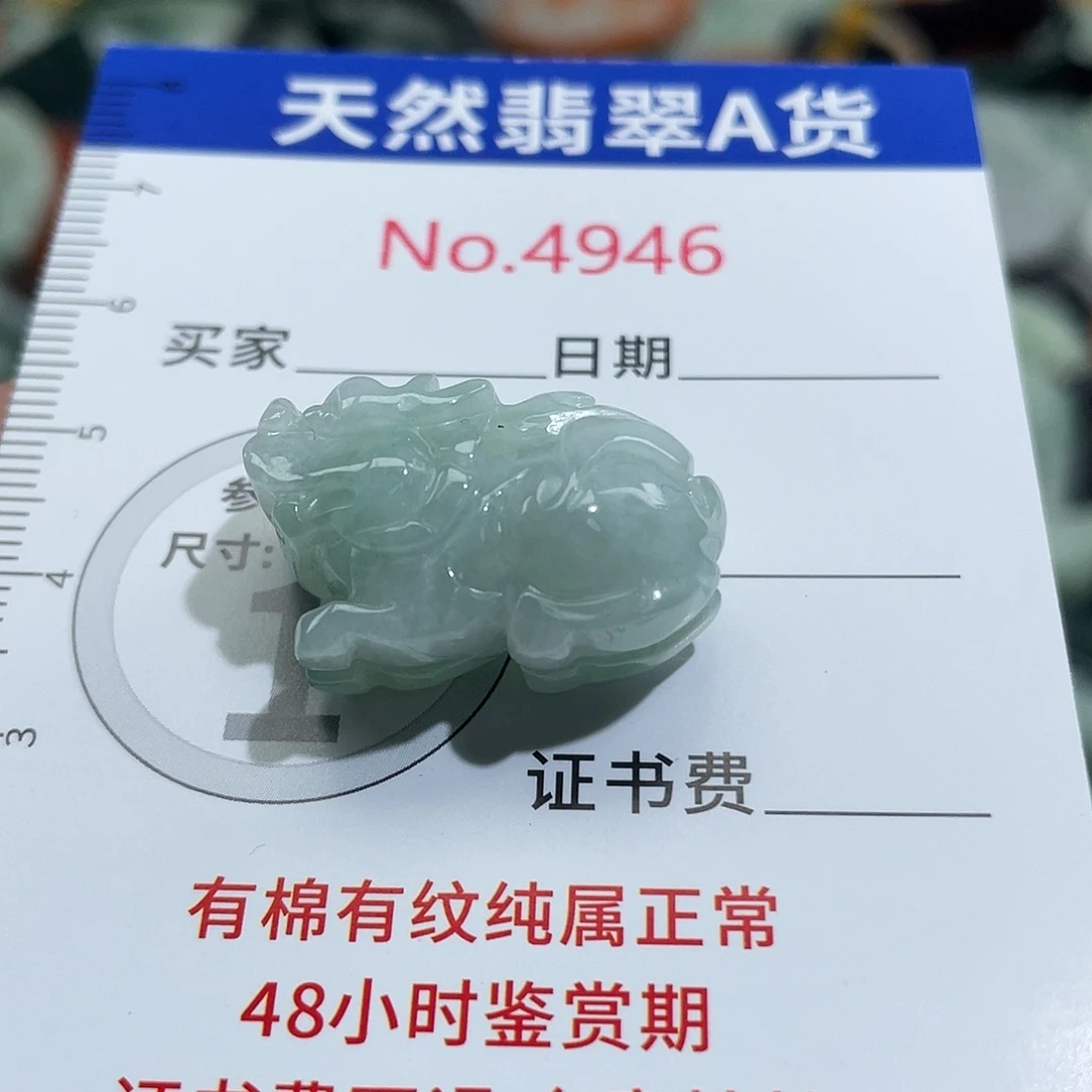 翡翠未镶嵌挂件4946