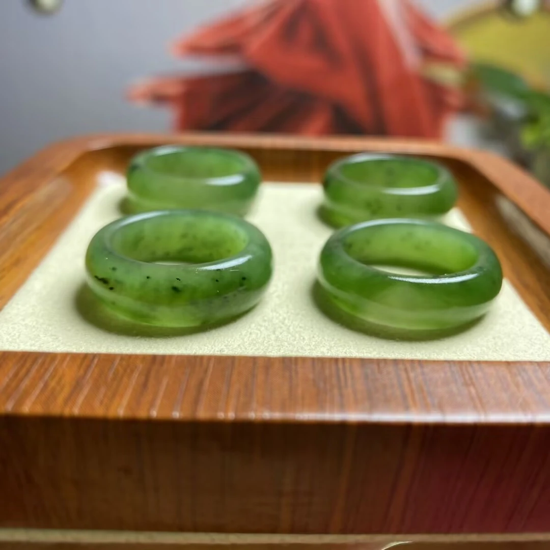 和田玉碧玉男女戒指戒圈（多样性发货拍1发1）