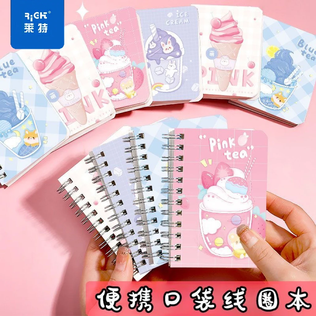 线圈口袋本A7小笔记本子侧翻便携小号迷你横线学生记事本口袋型