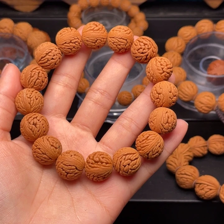 桃核手串绣球桃核15