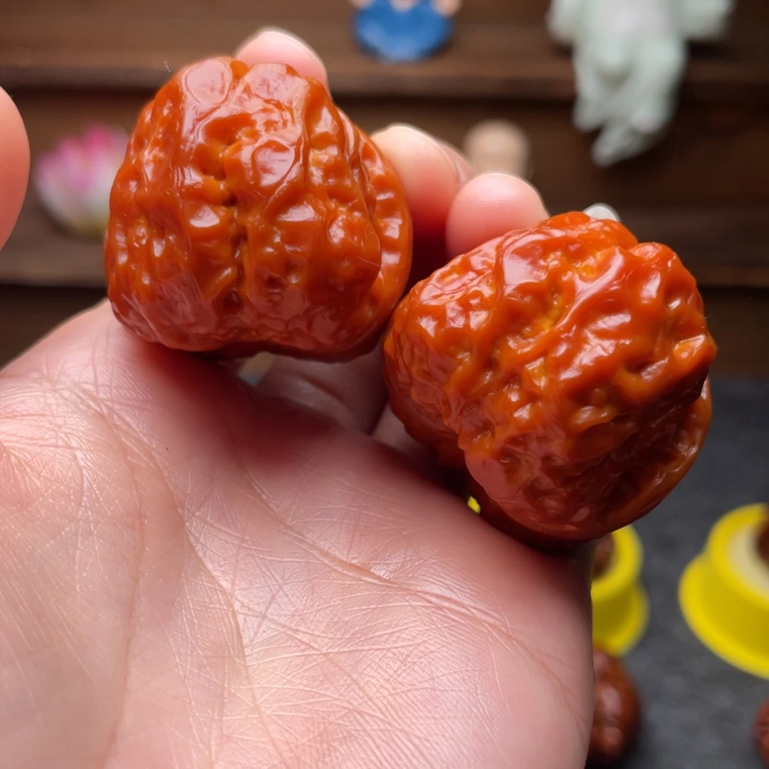 文玩核桃吊坠文玩核桃 手把件 蛤蟆头 36