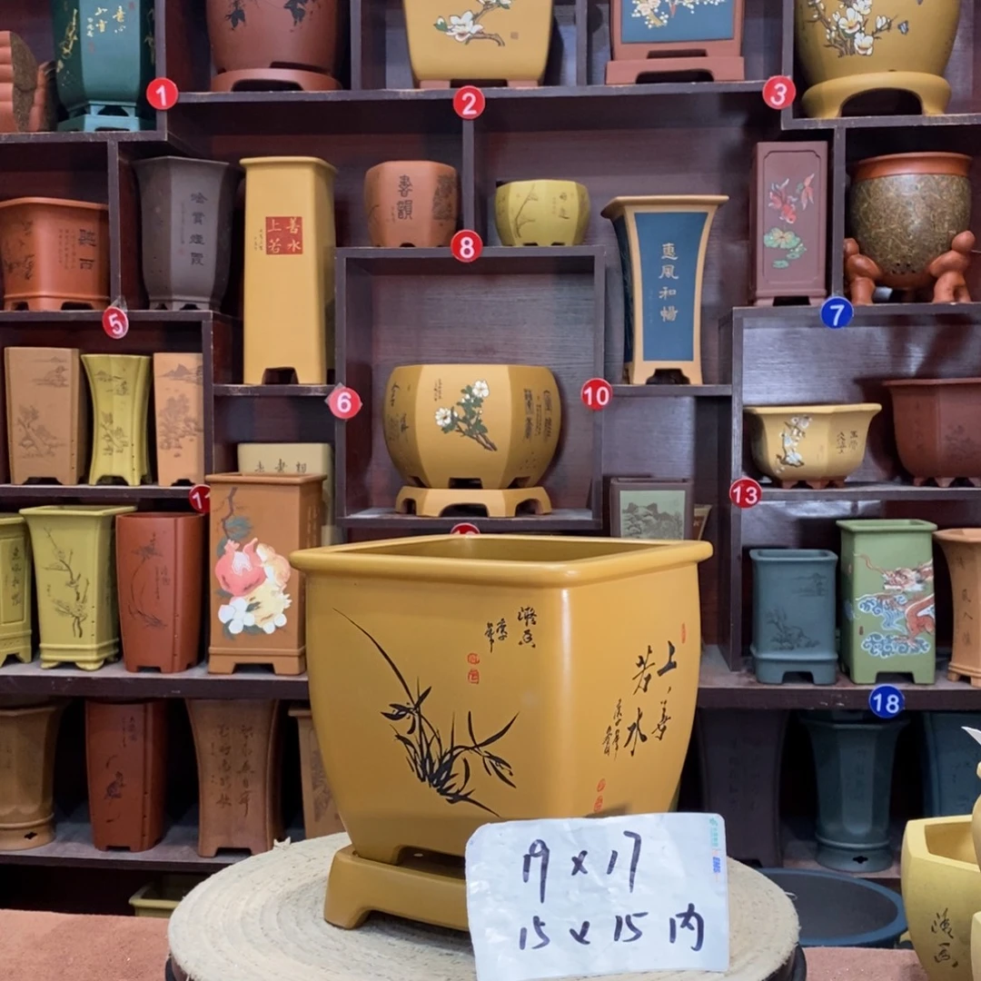 紫砂艺术紫砂花盆