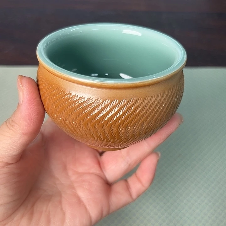 龙泉云间青瓷小米茶器