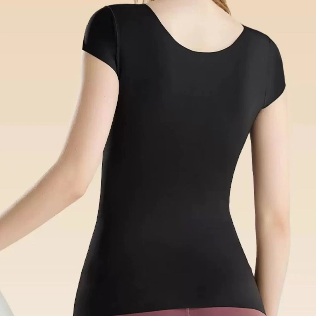 新款轻塑形暖肤衣免穿文胸无痕内搭打底塑身保暖背心女