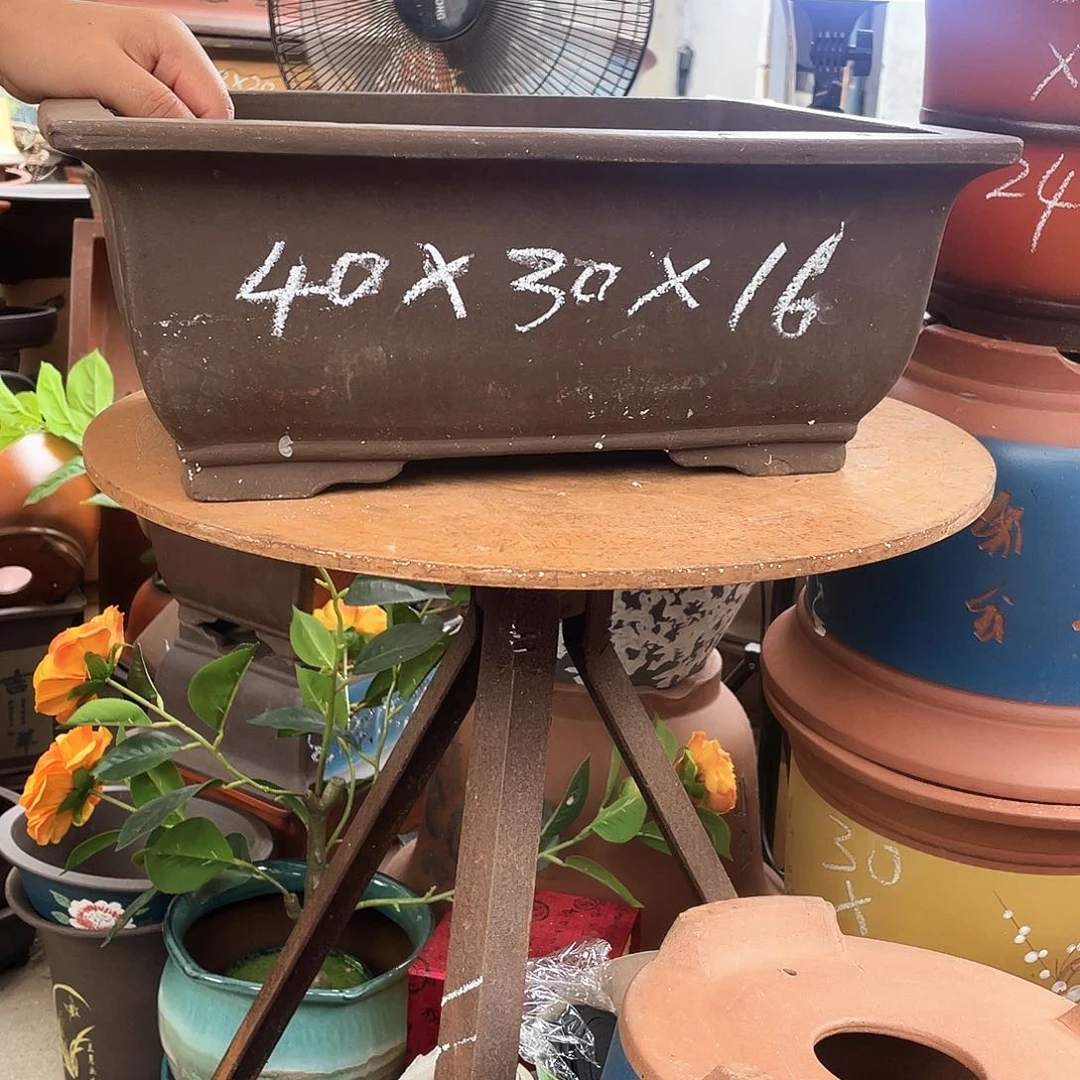 40素面马槽花盆紫砂花盆紫砂