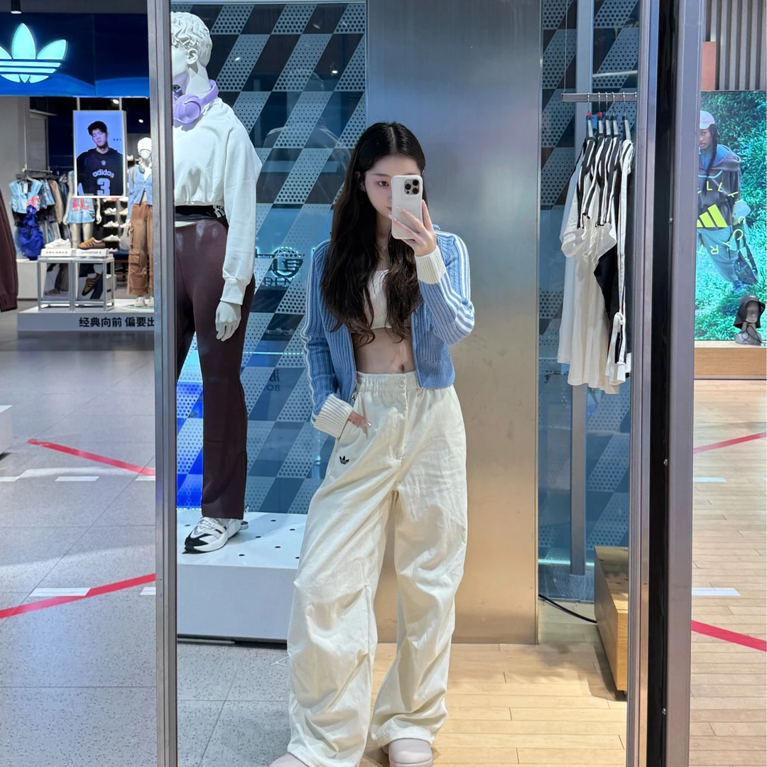 Adidas三叶草STREET W PANT纯棉舒适经典简约灯芯绒运动裤 KS5958