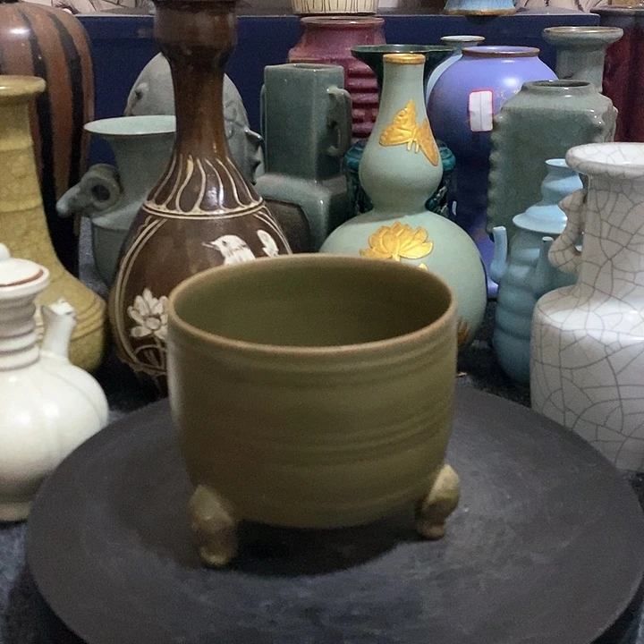 摆件瓷瓷器瓷器瓷器汝窑