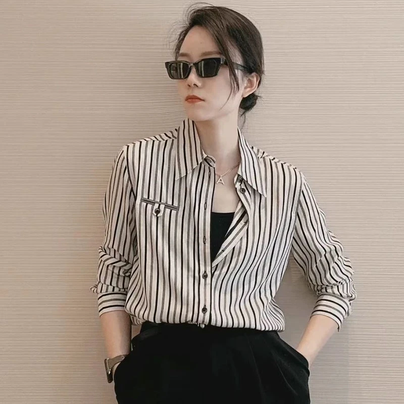 【商场同款】女装早秋气质通勤新款百搭长袖衬衫衬衣上衣5300848