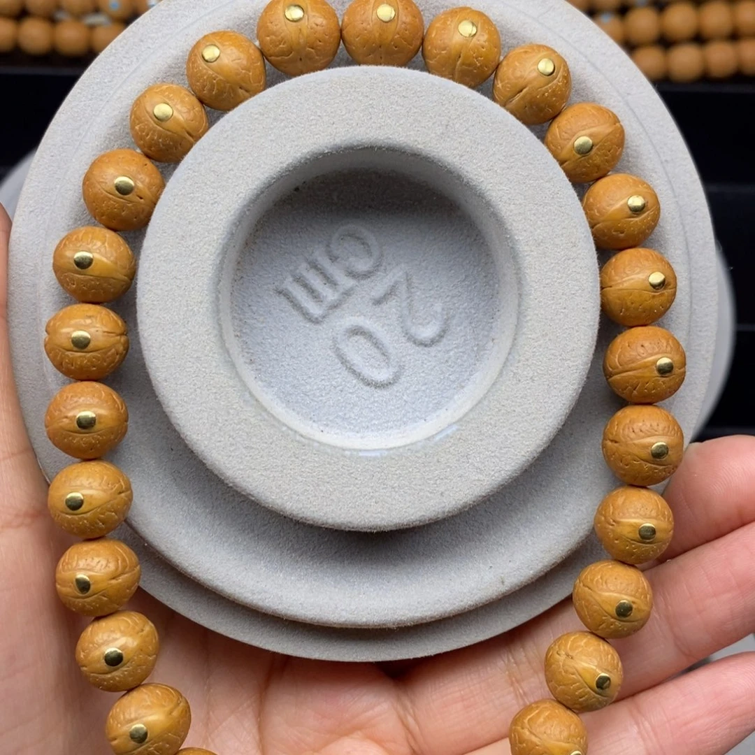 手串凤眼菩提11+新籽铜手持