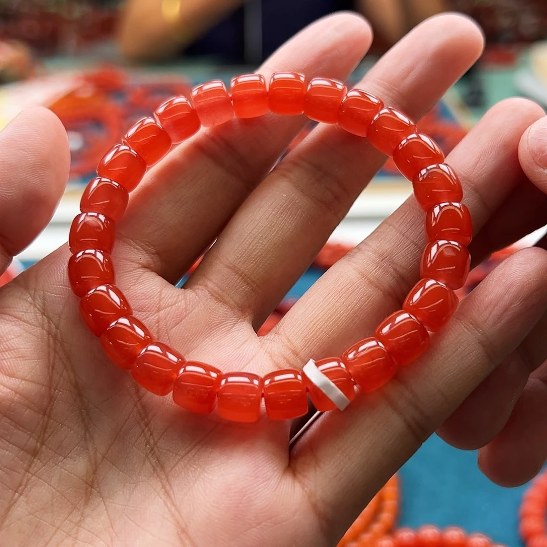 手链未镶嵌南红玛瑙保山珍藏级冰红8