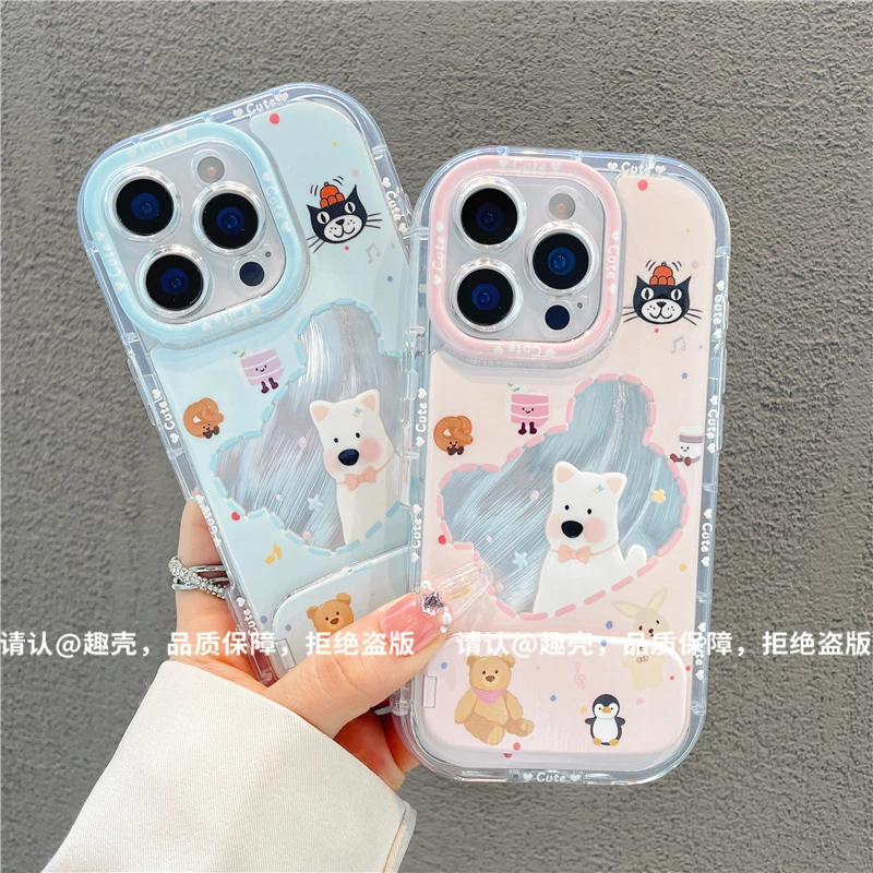 泡芙羽纱适用苹果16/iPhone/华为荣耀/OPPO/VIVO/小米/手机壳爆款